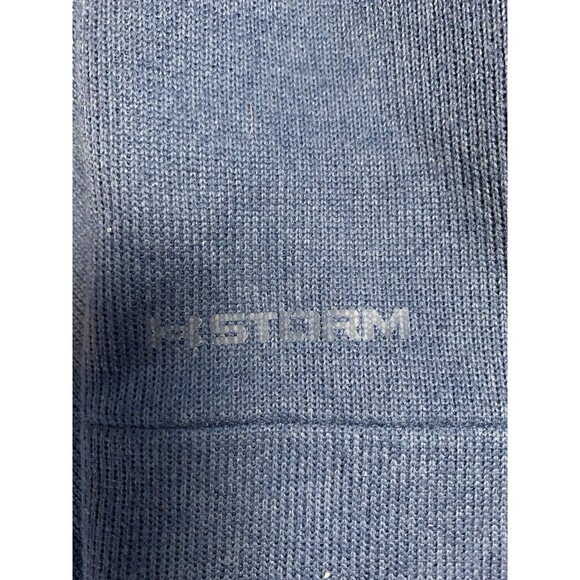 Under Armour Golf 1/4 Snap Henley XXL Blue Loose Coldgear Storm Pullover - Picture 7 of 10